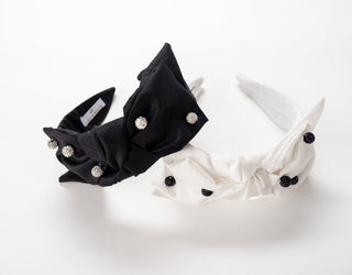 Brynn Pave Dot Bow Headband