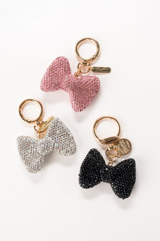 Bow Tie Crystal Bag Charm