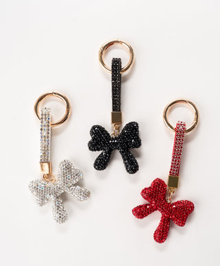 Crystal Bow Bag Charm