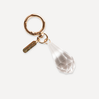 Crystal Teardrop Bag Charm