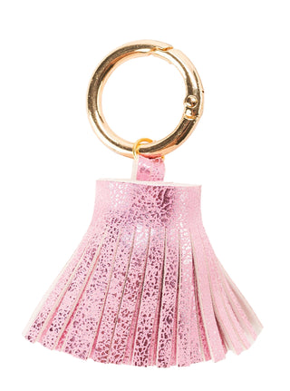 Metallic Leather Tassel