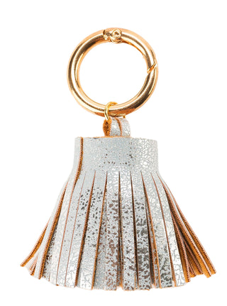 Metallic Leather Tassel