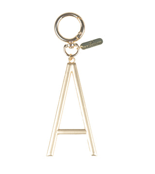 Gold Initial Bag Charm