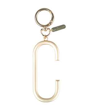 Gold Initial Bag Charm