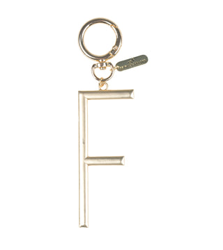 Gold Initial Bag Charm