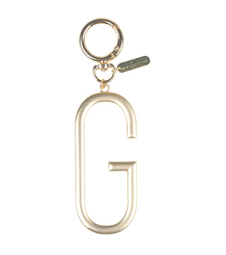 Gold Initial Bag Charm