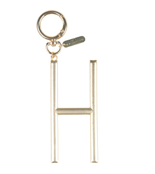 Gold Initial Bag Charm