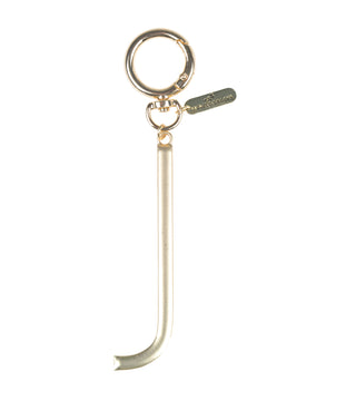 Gold Initial Bag Charm