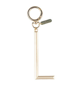 Gold Initial Bag Charm