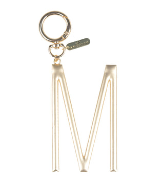 Gold Initial Bag Charm
