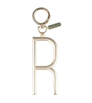 Gold Initial Bag Charm