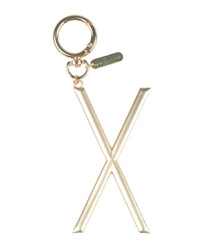 Gold Initial Bag Charm