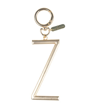 Gold Initial Bag Charm