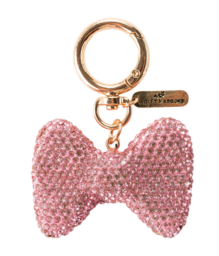 Bow Tie Crystal Bag Charm