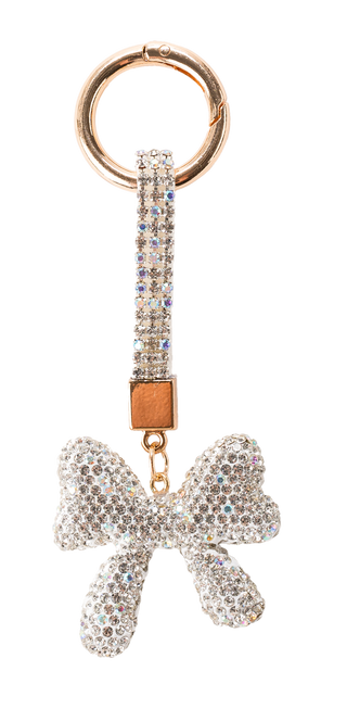 Crystal Bow Bag Charm