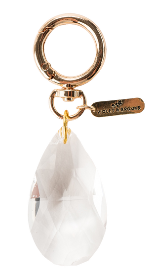 Crystal Teardrop Bag Charm
