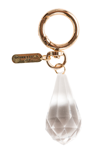Crystal Teardrop Bag Charm
