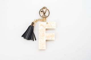 Chunky Acetate Letter Key Chain