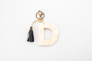 Chunky Acetate Letter Key Chain