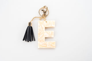 Chunky Acetate Letter Key Chain