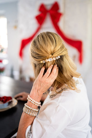 Skylar Crystal Cluster Barrette
