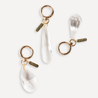 Crystal Teardrop Bag Charm