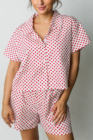 Polka Dot Boxy Top