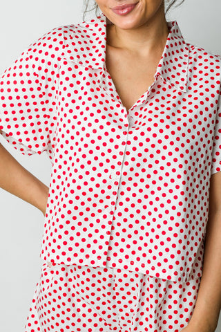 Polka Dot Boxy Top
