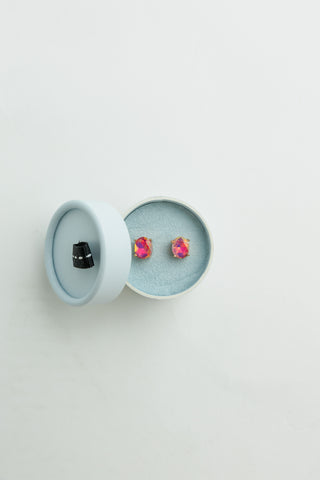 Crystal Powder Boxed Earring