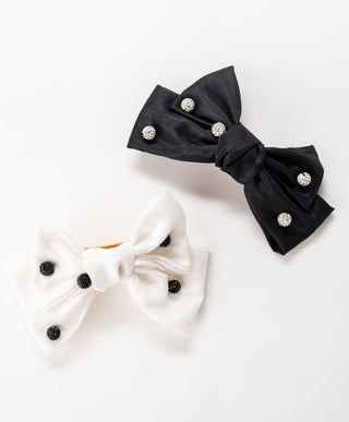 Brynn Pave Dot Bow Barrette