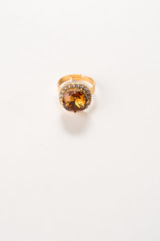 Celeste Crystal Trimmed Birthstone Rings