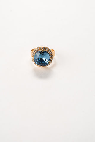 Celeste Crystal Trimmed Birthstone Rings