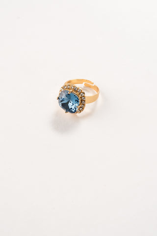 Celeste Crystal Trimmed Birthstone Rings