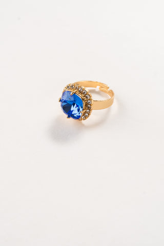 Celeste Crystal Trimmed Birthstone Rings