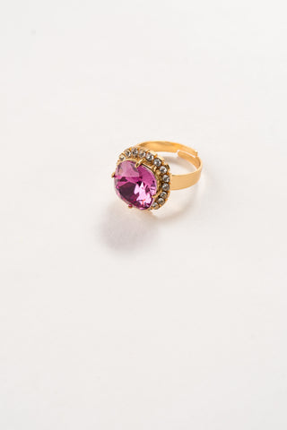 Celeste Crystal Trimmed Birthstone Rings