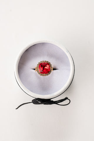 Celeste Crystal Trimmed Birthstone Rings