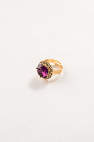 Celeste Crystal Trimmed Birthstone Rings