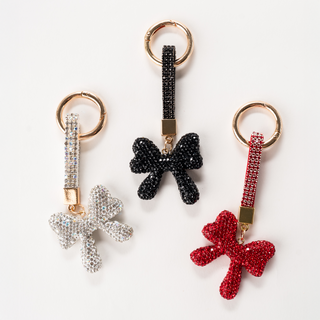 Crystal Bow Bag Charm