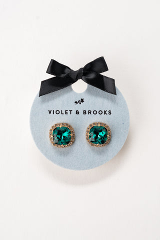 Celeste Crystal Trimmed Birthstone Earrings