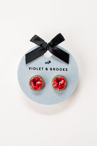 Celeste Crystal Trimmed Birthstone Earrings