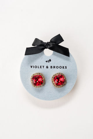 Celeste Crystal Trimmed Birthstone Earrings