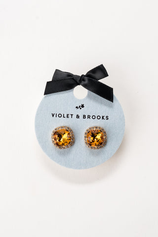 Celeste Crystal Trimmed Birthstone Earrings