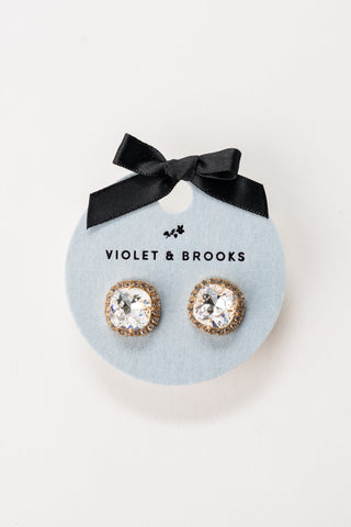 Celeste Crystal Trimmed Birthstone Earrings