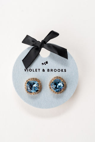 Celeste Crystal Trimmed Birthstone Earrings