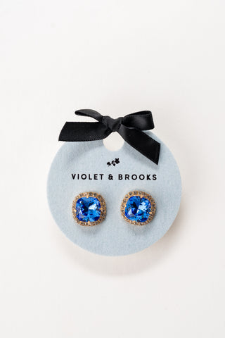 Celeste Crystal Trimmed Birthstone Earrings
