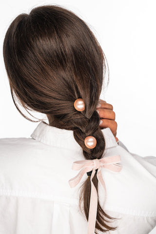 Sparkle Velvet Bow Comb
