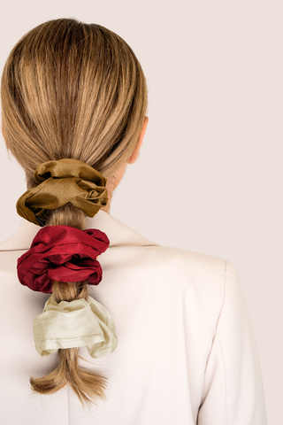 Brynn Dupioni Silk Scrunchie