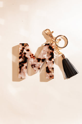 Jordan Tort Letter Keychain
