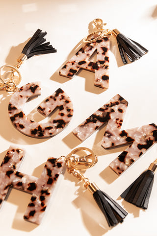 Jordan Tort Letter Keychain
