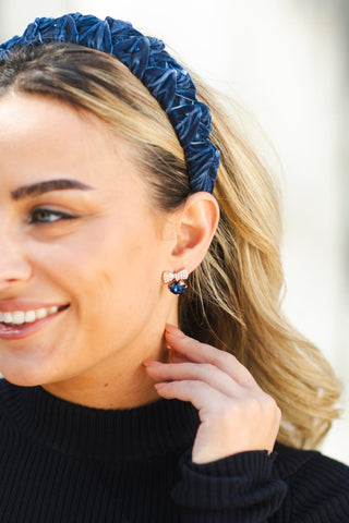 Bow Tie Crystal Earrings